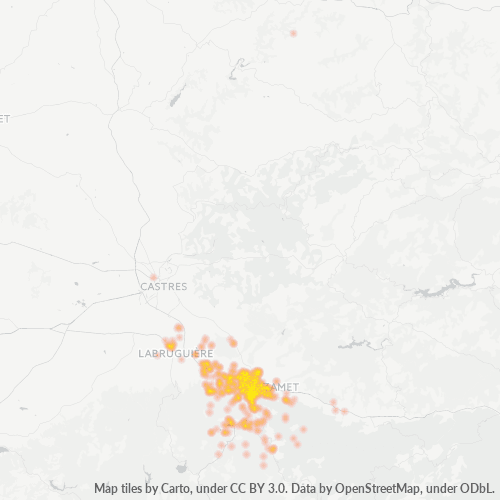 81200 Thermocarte de densité d'activité