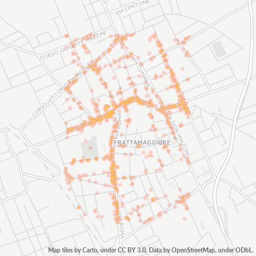 80027 Mappa di concentrazione per la densità di aziende