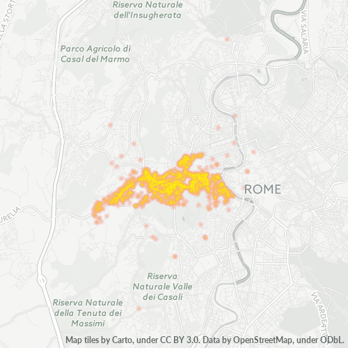 00165 Mappa di concentrazione per la densità di aziende