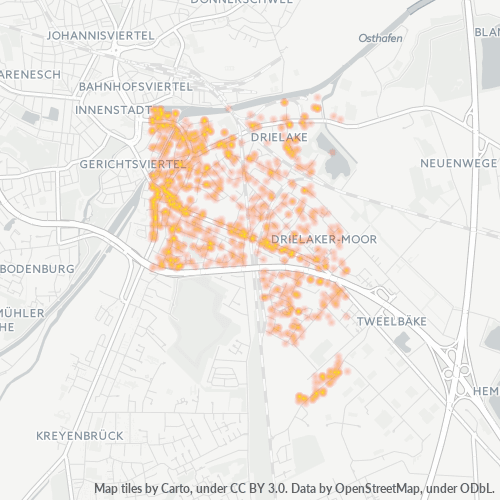 Heatmap für plz 26135
