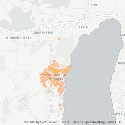 Heatmap für plz 86938