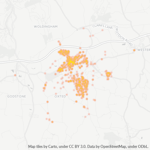 RH8 Business Density Heatmap