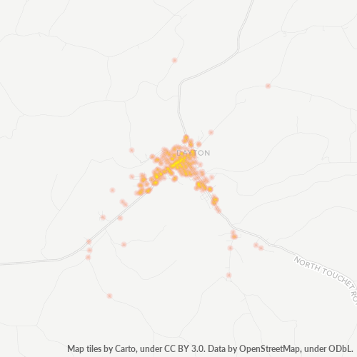 99328 Business Density Heatmap