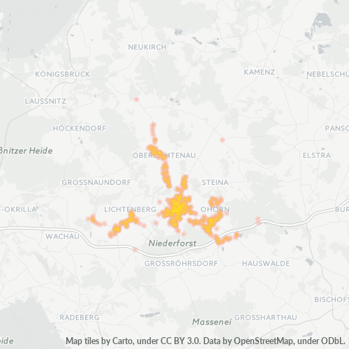 Heatmap für plz 01896