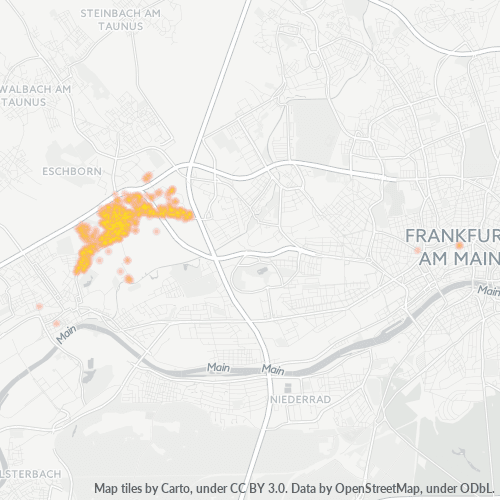 Heatmap für plz 65936