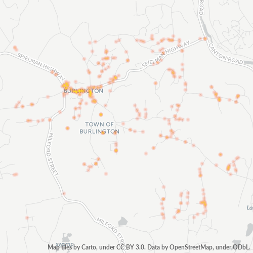 06013 Business Density Heatmap