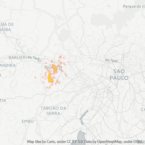 06132-000 Mapa de calor de densidad empresarial