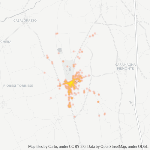 Mappa di calore per cap 12035