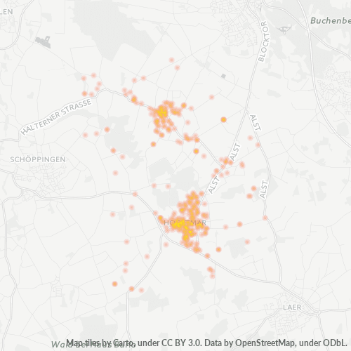 48612 Standortdichte-Heatmap
