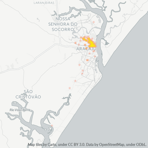 49060-000 Mapa de calor de densidad empresarial