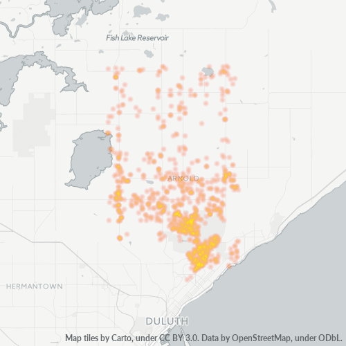 55803 Business Density Heatmap