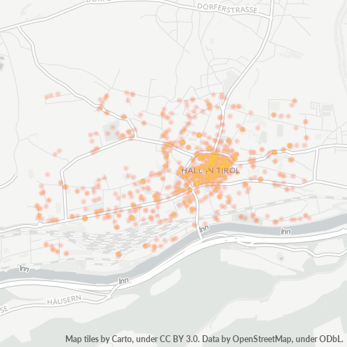 Heatmap für postleitzahl 6060