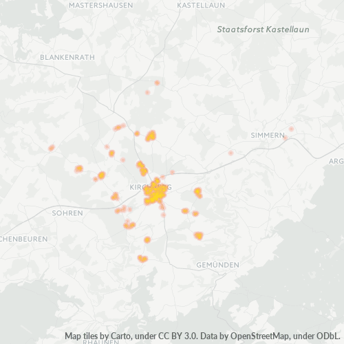 Heatmap für plz 55481