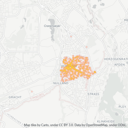 Heatmap voor postcode 6461