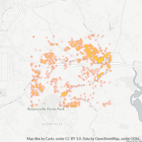 20772 Business Density Heatmap