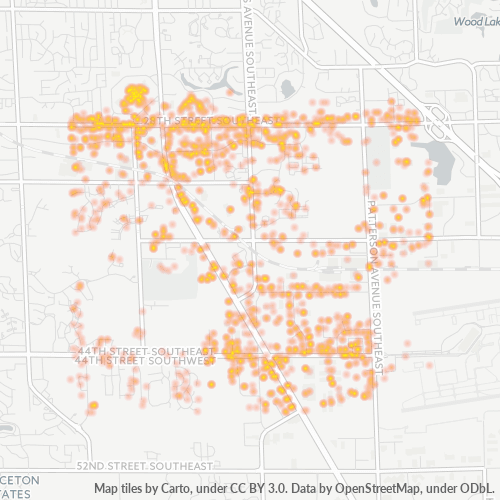 49512 Business Density Heatmap