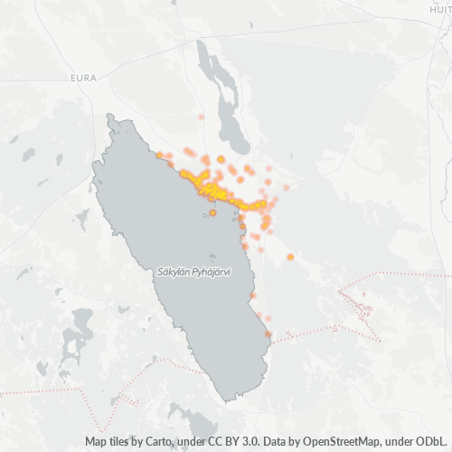 27800 Yritystiheys lämpökarttana
