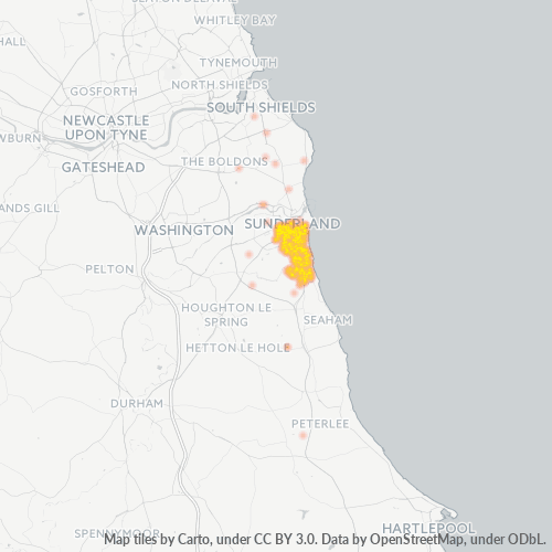 SR2 Business Density Heatmap