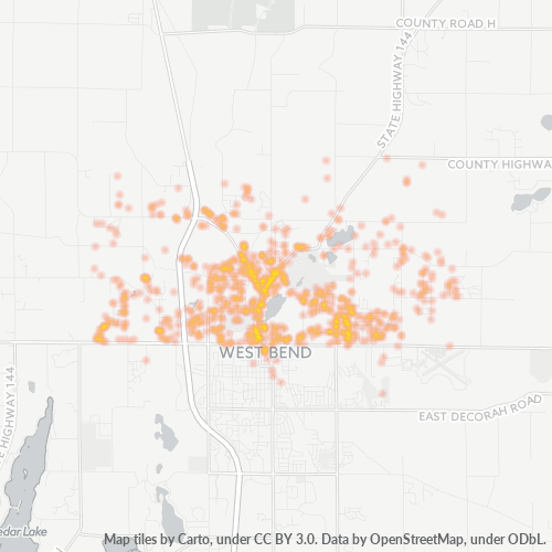 53090 Business Density Heatmap
