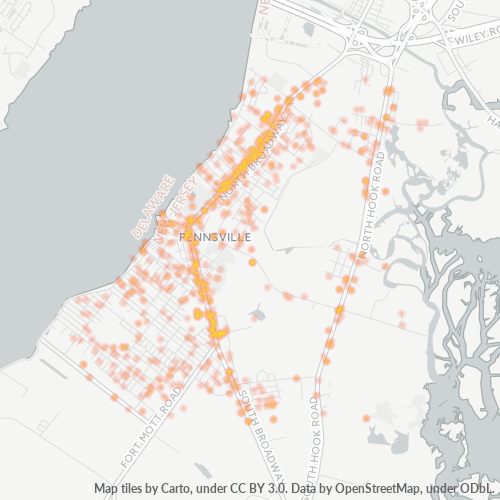 08070 Business Density Heatmap