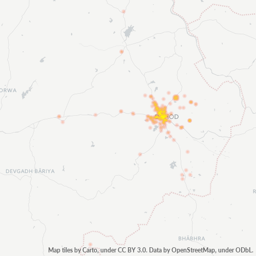 389151 Business Density Heatmap