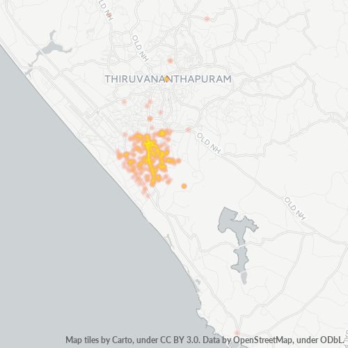 695009 Business Density Heatmap
