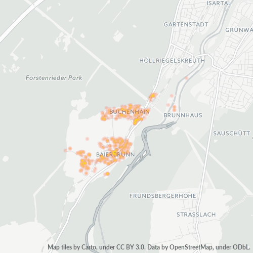 Heatmap für plz 82065