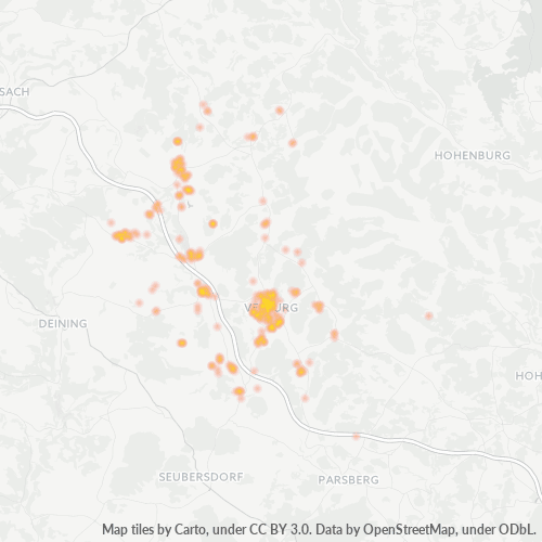 Heatmap für plz 92355