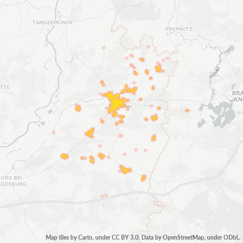 Heatmap für plz 39307