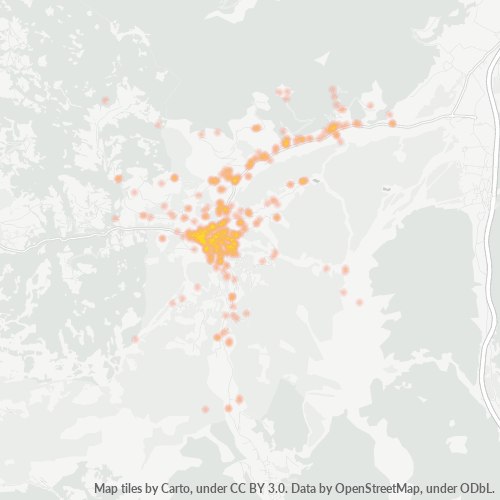 Heatmap für postleitzahl 5602