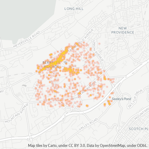 07922 Business Density Heatmap