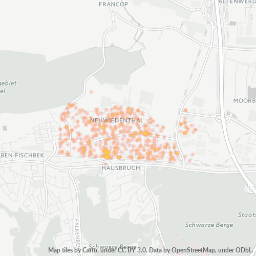 Heatmap für plz 21147