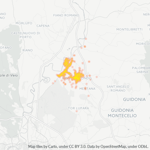 Mappa di calore per cap 00015