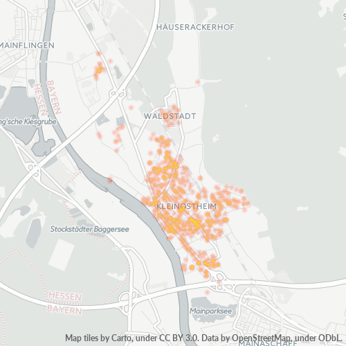 Heatmap für plz 63801