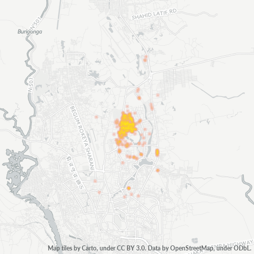 1213 ব্যবসার ঘনত্ব হিটম্যাপ