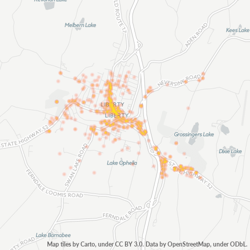 12754 Business Density Heatmap