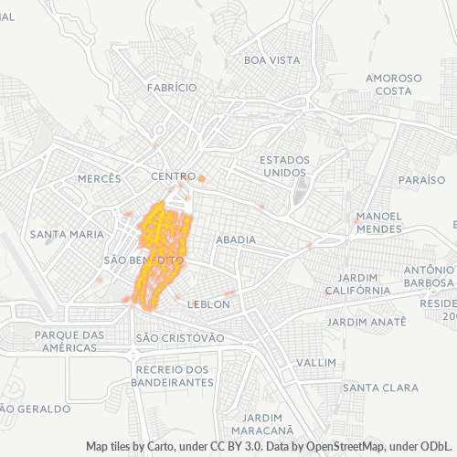 38022-000 Heatmap de Densidade da Empresa