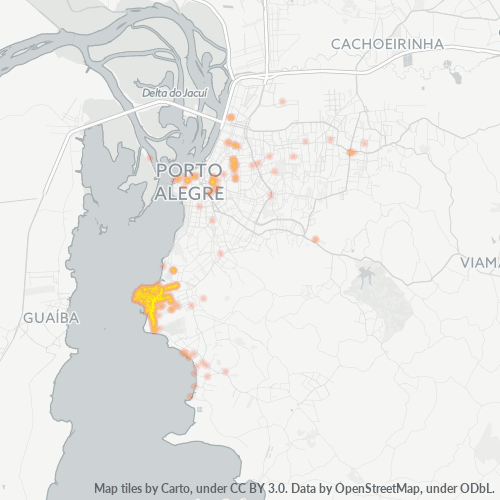91900-000 Mapa de calor de densidad empresarial