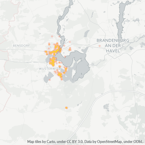 Heatmap für plz 14774