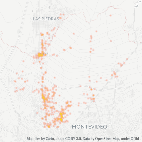 12400 Mapa de calor de densidad empresarial