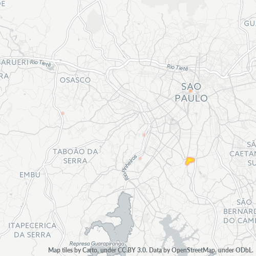 04311-000 Mapa de calor de densidad empresarial
