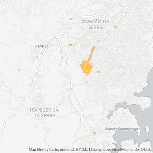 06823-000 Heatmap de Densidade da Empresa