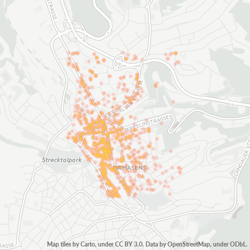 Heatmap für plz 66953