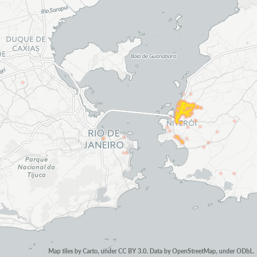 24110-000 Mapa de calor de densidad empresarial