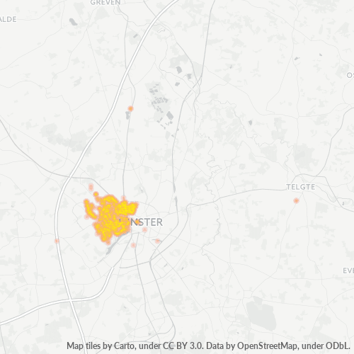 48149 Standortdichte-Heatmap