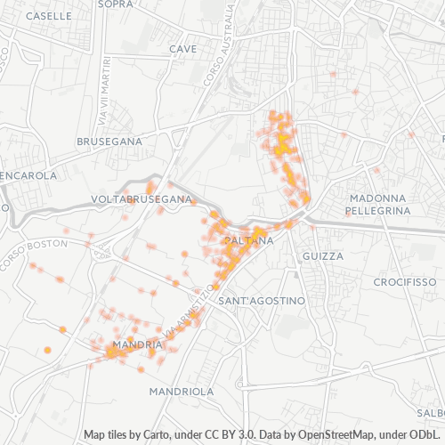 Mappa di calore per cap 35142
