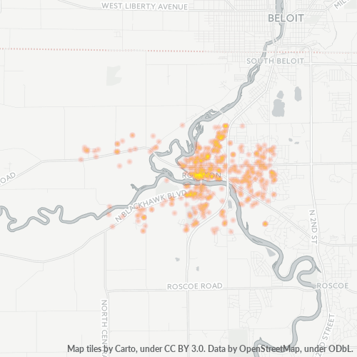 61072 Business Density Heatmap