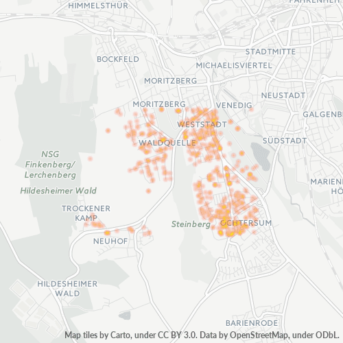 Heatmap für plz 31139