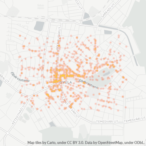 5700 Vállalati sűrűségi térkép
