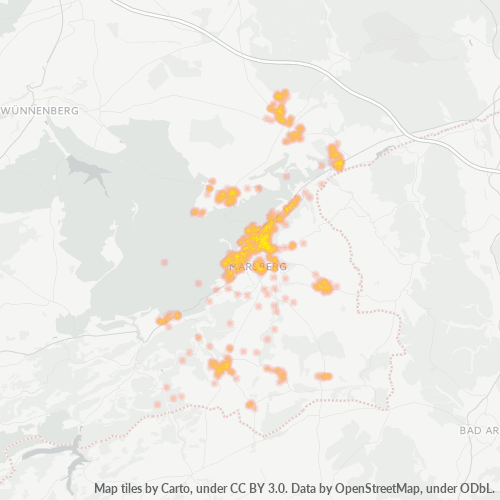 Heatmap für plz 34431